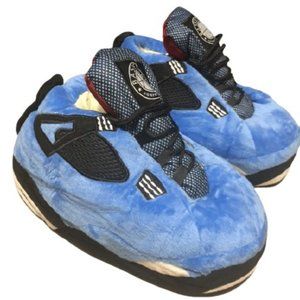 Cozy Sneaker Slippers Blue 4s Style Unisex Comfy and Cozy Perfect for Lounging